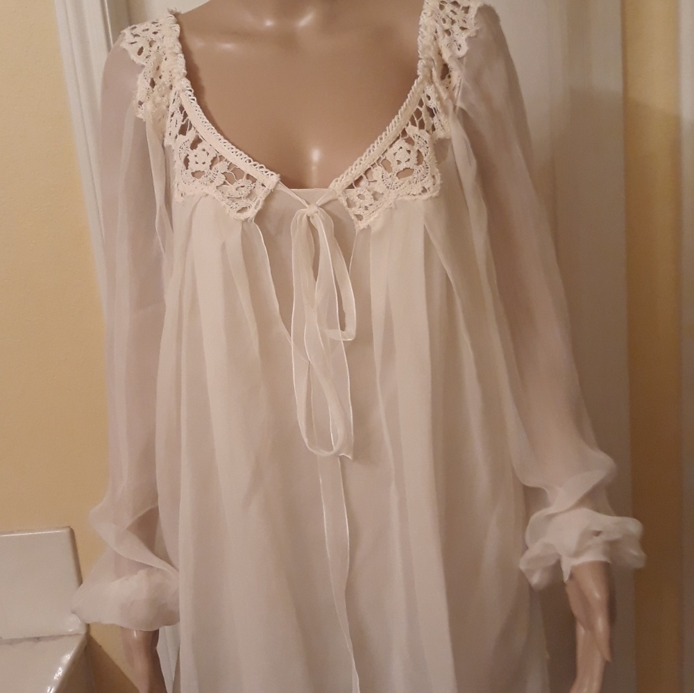 NWT Alberta Ferretti Sheer Baby Doll Lingerie